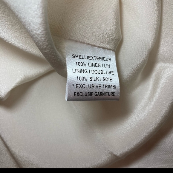 Do Not Buy Adam Lippes Runway Silk Linen  Cocktail Holiday Party Dress 8 Medium - Picture 5 of 7